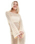 Threadbare crochet mini dress in ecru