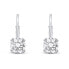 Sparkling silver earrings with zircons EA1013W