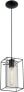 Фото #4 товара Подвесной светильник EGLO LONCINO прозрачный черный с дымчатым стеклом [класс энергоэффективности D]