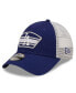 Фото #1 товара Men's Royal, White Los Angeles Dodgers Logo Patch 9Forty Trucker Snapback Hat