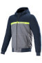 Motorradhoodie Alpinestars Chrome Street Blau-Grau