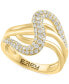 ფოტო #1 პროდუქტის EFFY® Diamond Pavé Multirow Swirl Ring (3/4 ct. t.w.) in 14k Gold