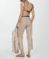 ფოტო #9 პროდუქტის Women's 100% Linen Straight Pants