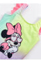 LCW baby Kare Yaka Minnie Mouse Baskılı Kız Bebek Mayo