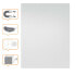 NOBO 60x45 cm Frameless Modular Magnetic Whiteboard