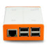 Фото #2 товара Case for Raspberry Pi with Flick Hat - white-orange