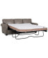 Фото #2 товара Orid 84" Queen Leather Roll Arm Sleeper, Created for Macy's