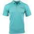 Фото #1 товара SHOEBACCA Solid Heather Short Sleeve Polo Shirt Mens Blue Casual P2003-WAV-SB