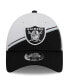 ფოტო #3 პროდუქტის Men's White, Black Las Vegas Raiders 2023 Sideline 9FORTY Adjustable Hat