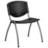 Фото #4 товара Hercules Series 880 Lb. Capacity Black Plastic Stack Chair With Titanium Frame