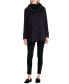 Фото #3 товара Women's Hooded Wool Blend Walker Coat