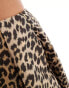 Фото #5 товара Sister Jane jacquard puffball mini skirt co-ord in leopard