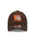 Фото #3 товара Men's Brown Cleveland Browns Framed AF 9FORTY Snapback Hat