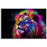 Фото #3 товара Canvas Leinwandbild Neon Löwe Farbig