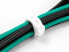 Delock 19005 - Releasable cable tie - Silicone - Black - White - 118 mm - 12 mm - 10 pc(s)