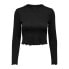 ფოტო #3 პროდუქტის ONLY Kitty Cropped long sleeve T-shirt