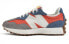 Фото #1 товара Кроссовки New Balance NB 327 комфортные спортивные антискользящие низкие беговые мужские и женские оранжево-синие / New Balance NB 327 MS327SFC