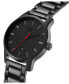 Men's Classic II Black Stainless Steel Bracelet Watch 44mm