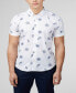 ფოტო #1 პროდუქტის Men's Floral Print Short Sleeve Shirt