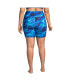 Фото #3 товара Plus Size High Waisted 6" Bike Swim Shorts with UPF 50 Sun Protection