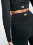 HIIT long sleeve top with mesh cut outs in black