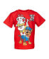 Фото #3 товара Toddler Boys Paw Patrol Chase Marshall Rubble Rocky 4 Pack Graphic T-Shirts to