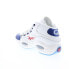 Фото #6 товара Reebok Question Mid Mens White Leather Lace Up Athletic Basketball Shoes