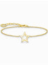 Фото #1 товара Thomas Sabo A2162-413-39-L19V Gold-plated bracelet w. star pendant