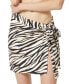 Women's Zebra-Print Pareo Cover-Up