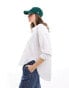 Фото #1 товара JJXX linen blend long sleeve shirt in white