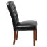Фото #1 товара Hercules Grove Park Series Black Leather Tufted Parsons Chair