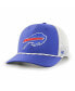 Фото #1 товара Men's Royal, White Buffalo Bills Burden Trucker Snapback Hat