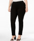 ფოტო #1 პროდუქტის Plus Size Skinny Pull-On Ponte Pants, Created for Macy's