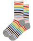 ფოტო #1 პროდუქტის Women's Rainbow Striped Crew Socks