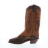 Фото #5 товара Sage 4561 Womens Brown Leather Slip On Cowboy Western Boots