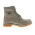 Фото #1 товара Lugz Convoy MCNVYE-2780 Mens Gray Leather Lace Up Casual Dress Boots