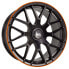 Колесный диск литой MAM GT1 matt black lip orange 9.5x19 ET42 - LK5/112 ML66.6