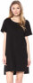 Фото #1 товара LAmade 173234 Womens Mia Short Sleeve Cotton T-Shirt Dress Black Size Small