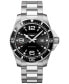 ფოტო #1 პროდუქტის Men's Swiss HydroConquest Stainless Steel Bracelet Watch 44mm L38404566