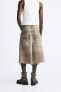 DENIM BERMUDA SHORTS WITH DOUBLE WAISTBAND