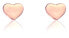Gentle stone bronze earrings Heart VE1122R