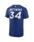 Men's Auston Matthews Blue Toronto Maple Leafs Authentic Pro Prime Name and Number T-shirt