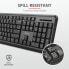 Фото #7 товара Trust ODY - Full-size (100%) - RF Wireless - QZERTY - Black - Mouse included