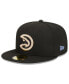 ფოტო #2 პროდუქტის Men's Black Atlanta Hawks 2023/24 City Edition Alternate 59FIFTY Fitted Hat