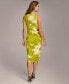 Фото #4 товара Women's Printed Sleeveless Midi Dress
