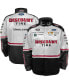 Фото #1 товара Men's White, Black Austin Cindric Discount Tire Nylon Uniform Full-Snap Jacket