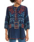 Фото #1 товара Johnny Was Esme Silk Tunic Women's Blue M