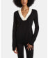 ფოტო #1 პროდუქტის Women's V-Neck Redstone Sweater