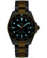 ფოტო #5 პროდუქტის Men's Swiss Automatic DS Action Diver Two-Tone Stainless Steel Bracelet Watch 43mm