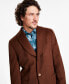 Фото #4 товара Men's Classic-Fit Medium Weight Solid Wool Blend Overcoats